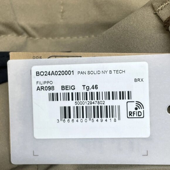 Boggi Men’s B‑Tech Stretch Nylon Pants Beige Size 46 (US 31) - Picture 6 of 7